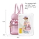 thumbnail image 2 of Mochila pequeña KL928 de piel sintética con lunares y lazo para niñas, 2 of 7