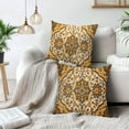 thumbnail image 3 of Vintage Bohemian Style Mustard Yellow Pillow Covers Set of 2 for Couch (20X20 Inch), 3 of 7