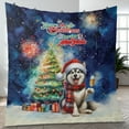 thumbnail image 4 of Merry Christmas and Happy New Year Santa Siberian Husky Holiday Xmas Winter 2025 Quilt Blanket Husky Dog Lover Gifts Cozy Comforter Throw Blanket - 00024, 4 of 5