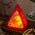 thumbnail image 4 of Zawou Luminous Portable Christmas Night Lantern, USB and Battery Operated Snow Globe Lantern with Santa Claus, Holiday Tabletop Décor for Home or Office, 4 of 7