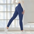 thumbnail image 5 of Maqroz Womens Leggings Thermal Fleece Lined High Waist Winter Warm Thick Stretch Active Workout Pants with Pockets, 5 of 8