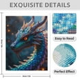 thumbnail image 3 of Diamond Art Kit for Adults, Colorful Dragon Fantasy Art Diamond Painting for Adults Beginners, 5D DIY Diamond Art Painting Kits, Colorful Diamond Painting Craft for Home Decor 12x16, 3 of 7