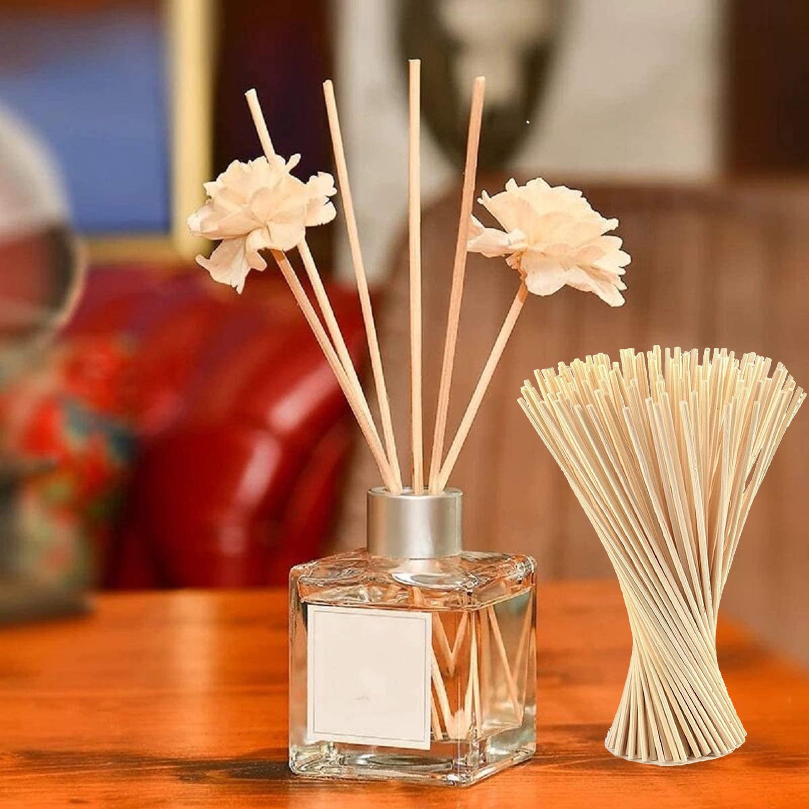 Ycolew Fragrance Diffuser Set, Room Freshener with Natural Rattan
