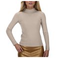 thumbnail image 2 of WEAIXIMIUNG Demi-Col Roulé avec un Chandail sur le Dessus pour Femmes Automne et Hiver, 2 of 9