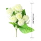thumbnail image 5 of Toystoory Ramo de flores artificiales de 9 cabezas, decoración de simulación, flor de tela, decoración para el hogar y la boda Flores artificiales blanco, 5 of 6
