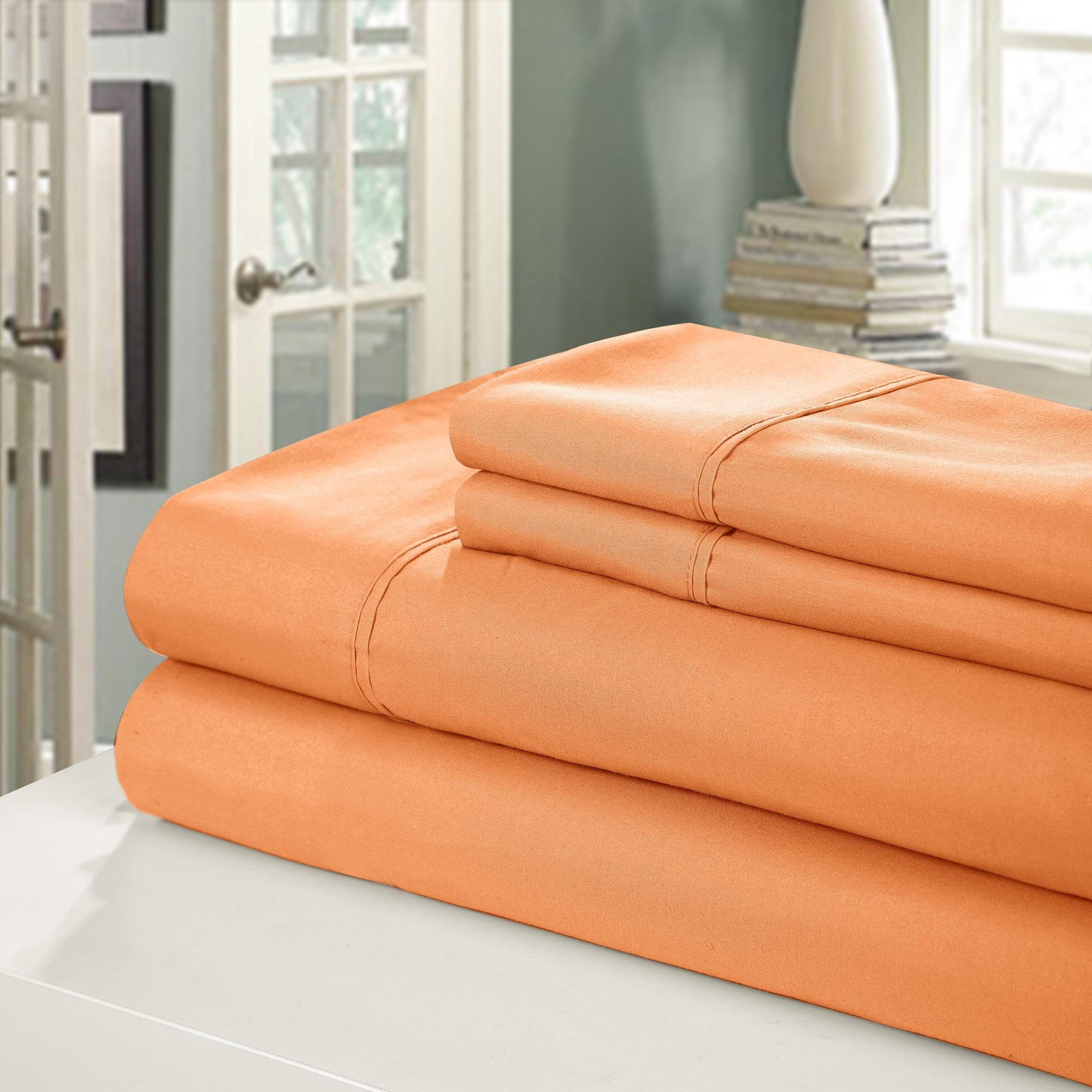 400 Series Peach Skin Microfiber 4 Piece Sheet Set
