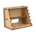 thumbnail image 4 of Organizador de escritorio de madera para pinceles y materiales de . Versátil, con 14 orificios para pinceles y bolígrafos de modelismo., 4 of 9
