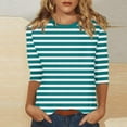 thumbnail image 2 of Long Sleeve Shirts For Women New Shoulder Seven Quarter Sleeve T Shirt Summer Top Womens Long Sleeve Tops, 2 of 5