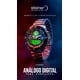 thumbnail image 5 of Reloj De Hombre Steiner Análogo Y Digital Luz Led Extensible de Acero Inoxidable 45 mm Rojo, 5 of 5