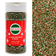 Mystic Sprinkles A Classic Christmas in Silver Sanding Sugar 4 Ounce Bottle