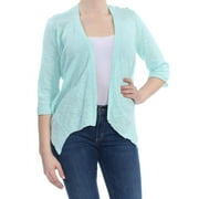 ALFANI $59 Womens New 1596 Aqua Draped Cardigan Sweater M B+B