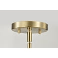 thumbnail image 3 of Nuvo Lighting Easton 3 Light Pendant Burnished Brass Finish White Linen Shade - Burnished Brass, 3 of 16