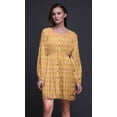 thumbnail image 5 of Bimba Orange Ombre Tie-Dye Button Down Midi Shift Dress Women Shirt Summer Causal Tunic-X-small, 5 of 7