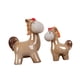 thumbnail image 5 of Juego de 2 estatuas de caballos de , colección de escritorio, manualidades, decoración de mesa versátil para dormitorios, armarios, ligero, 5 of 9