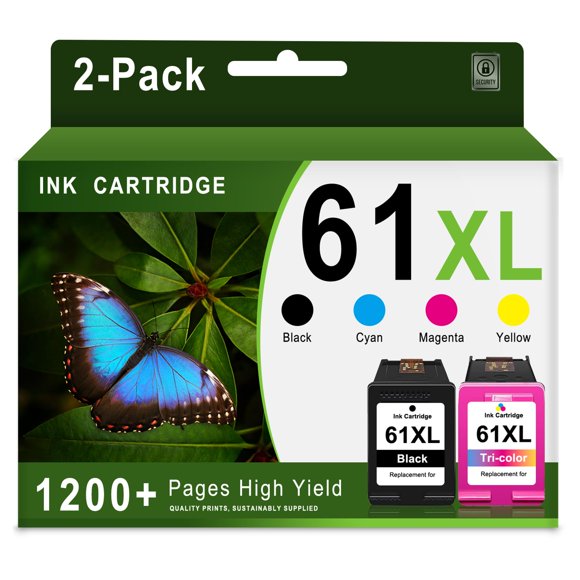 Cartucho de tinta MTTL 61XL negro y tricolor de alto rendimiento