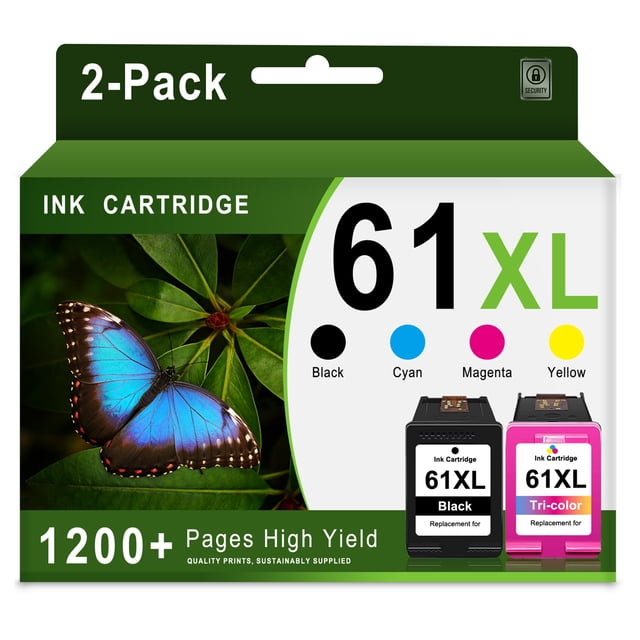 Cartucho de tinta MTTL 61XL negro y tricolor de alto rendimiento