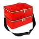 thumbnail image 3 of Organizador de esmalte de uñas Yuyangstore doble capa gran capacidad impermeable rojo, 3 of 8