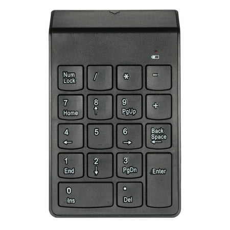 2.4G USB Numeric Keypad Wireless Number Pad 18 Keys Mini Digital Keyboard for iMac/MacBook/MacBook Air/Pro Laptop PC Notebook (Best Digital Keyboard For The Money)