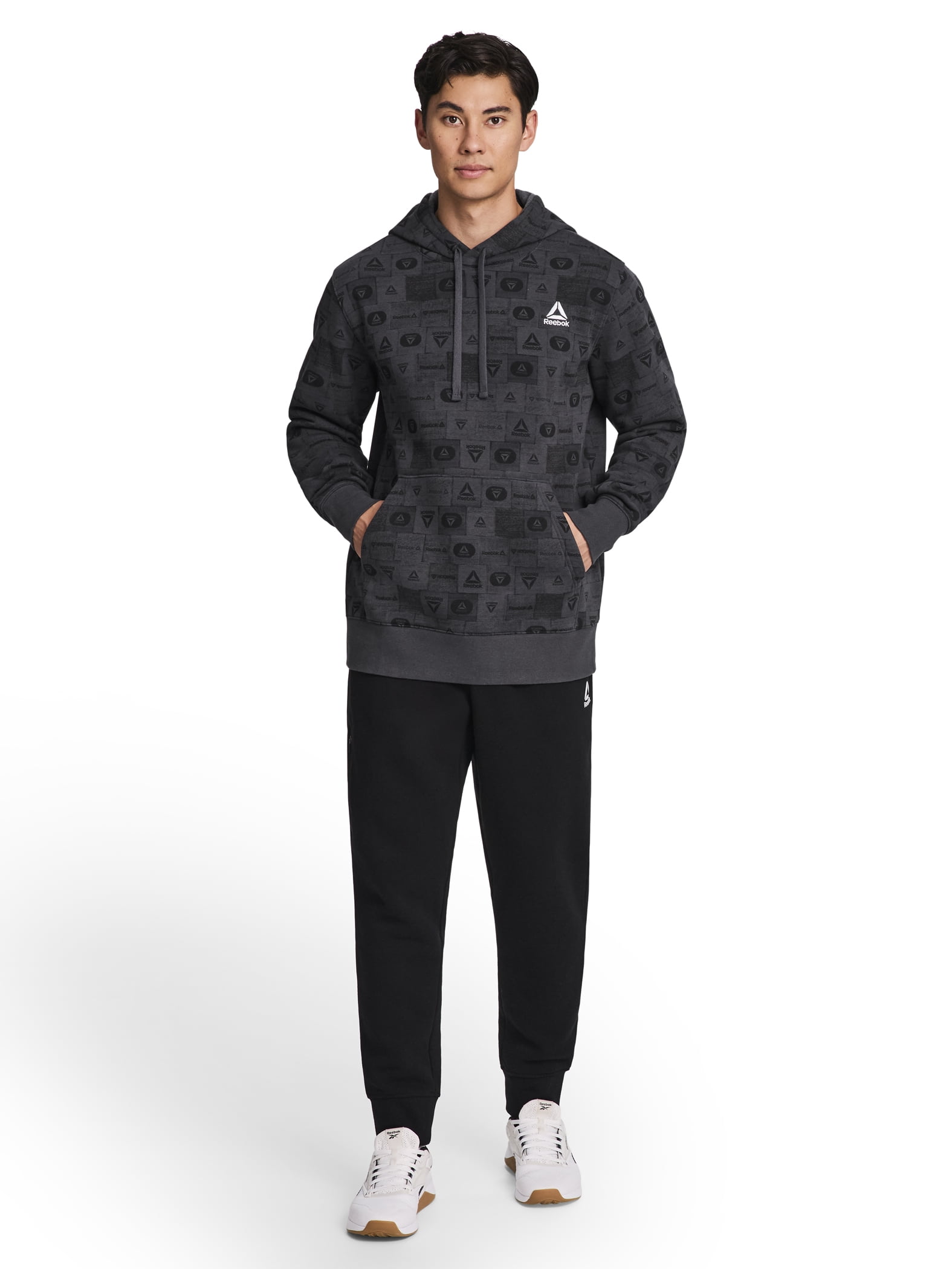 Reebok Men's and Big Men's Game Day Fleece Left Chest Hoodie, Sizes XS-5XL