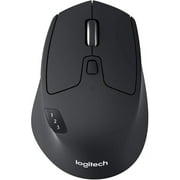 Logitech M720 Triathalon Multi-Device Wireless Mouse – Easily Move Text, Images and Files Between 3 Windows and Apple Mac Computers Paired with Bluetooth or USB, Hyper-Fast Scrolling, Black