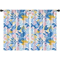 Blackout Kids Curtains,Boho Bohemia Pioneer Flower Childrens Insulated Curtains Set Of 2,Bedroom Essentials,Toddler Room Decor 42"x63"(106x160cm)