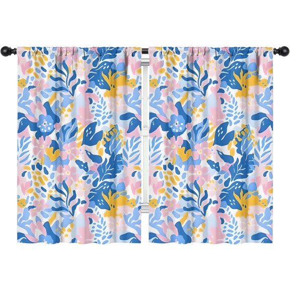 Blackout Kids Curtains,Boho Bohemia Pioneer Flower Childrens Insulated Curtains Set Of 2,Bedroom Essentials,Toddler Room Decor 42"x63"(106x160cm)