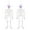 White, variant on Wdhugt White Glitter Skeleton Halloween Decoration 26 Inch Poseable Hanging Ornament For Diy Spooky Party Home And Outdoor Decor White