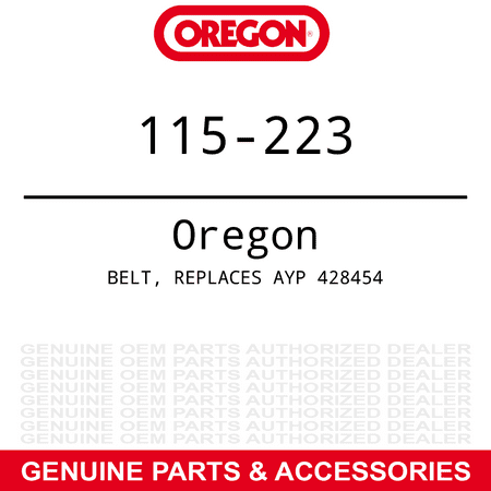 Oregon Traction Drive Belt AYP 1827EXLT 130EXLT Snow Throwers 428454