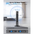 thumbnail image 6 of NFTIGB 36" Tower Fans for home, Standing Bladeless Fan with Remote, Oscillating Fan with LED Display, 12H Timer, 4 Speeds, 4 Modes, Powerful Airflow Ultra Quiet Bedroom Fan, 6 of 11