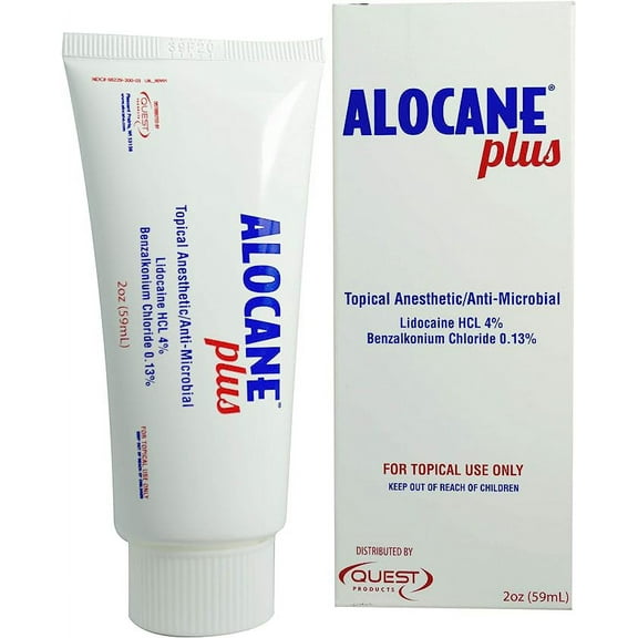 Alocane Plus Topical Anesthetic Emergency Burn Gel, Maximum Strength 4% Lidocaine, 2 Oz..