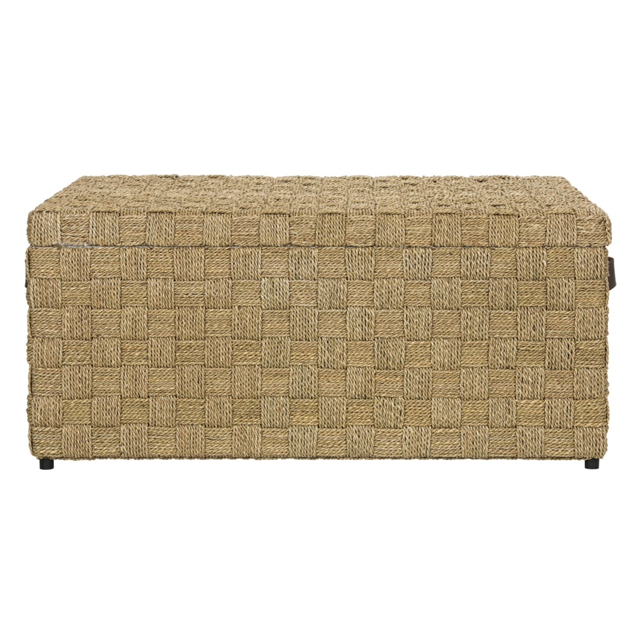 Safavieh Natural Rattan Storage Trunk Bench - Ashban Collection Seagrass Chest