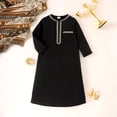 thumbnail image 5 of Shadoumai Elegant Embroidered Thobe Robe Traditional Wear For Kids Decorative Lace Design, 5 of 9