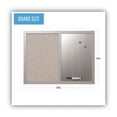 thumbnail image 5 of MasterVision MX04331608 24 in. x 18 in. Gray MDF Wood Frame Designer Combo Fabric Bulletin/Dry Erase Board - Multicolor/Gray, 5 of 9
