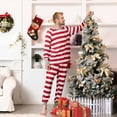thumbnail image 6 of Odeerbi Christmas Pajamas For Family Men Matching Sets Casual Printed Top With Bottom Outfits Home Wear Red, 6 of 9