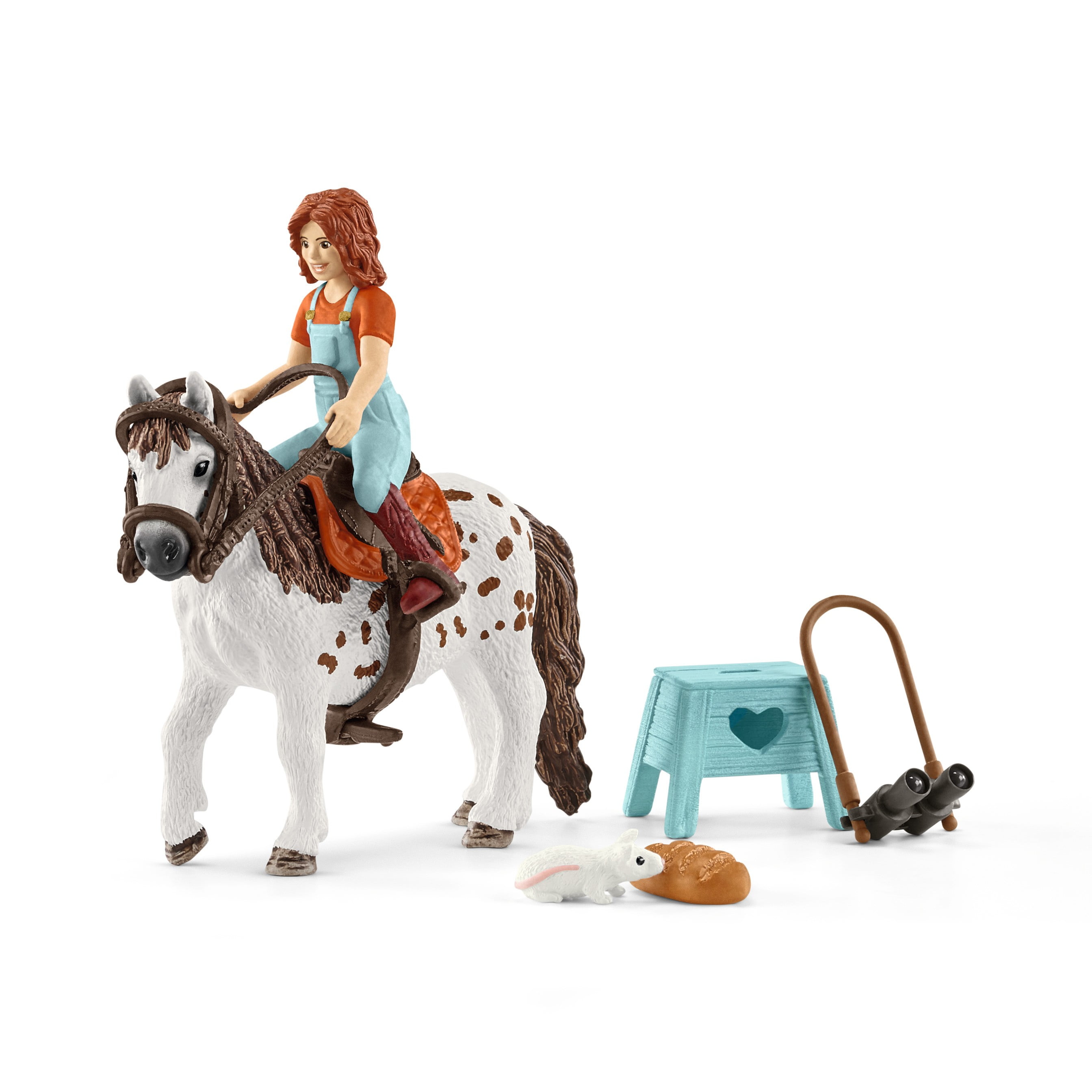 TOY BRIDLE HORSE PLAYING DAILY CHILDREN FUN AGE 3 NEW SCHLEICH WESTERN SADDLE 
