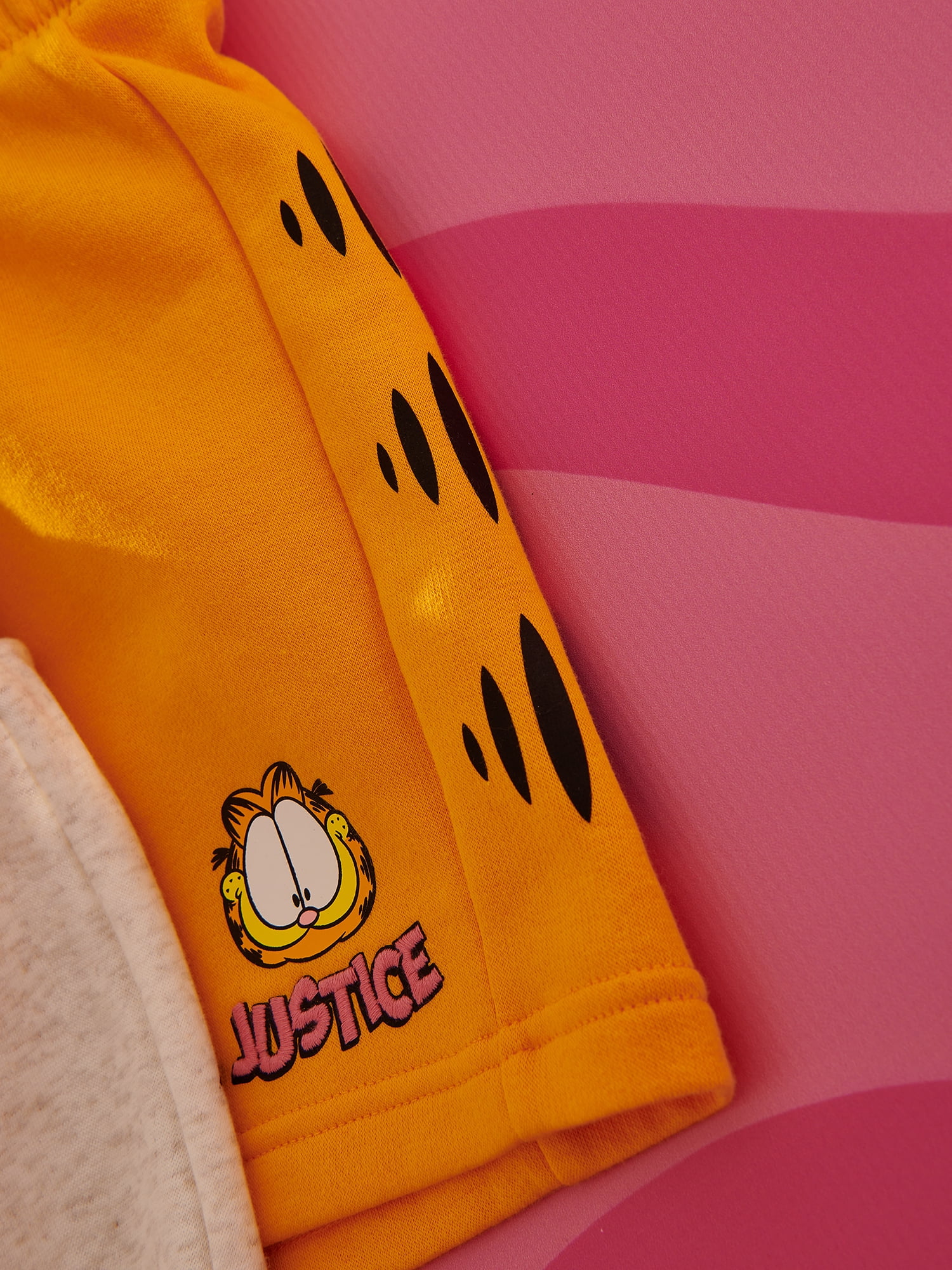 Justice x Garfield Girls Fleece Short, Sizes XS - XLP