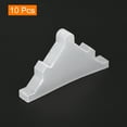 thumbnail image 3 of Uxcell 10Pack Corner Protectors 10x95mm Plastic Triangle Corner Guards Cushion, White, 3 of 6
