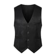 thumbnail image 1 of Chaleco de esmoquin formal de boda con un solo pecho para hombre, 1 of 2