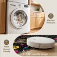 thumbnail image 5 of ODIKA 3'x5' Ultra-Soft Throw Mat, Anime Cyber Arcade Explorer Cosmic Swirl Retro Sapcerug Fireworks None Washable, Bare feet friendly, Easy Care Indoor rug for Bedside, Vanity, 5 of 7