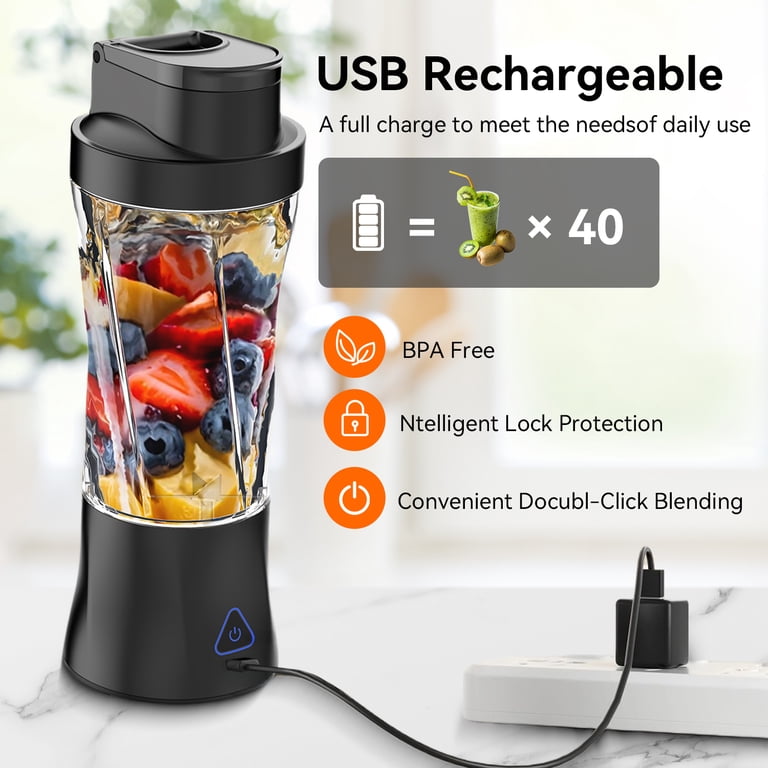 Btootos 360W Portable USB Rechargeable Blender photo 2