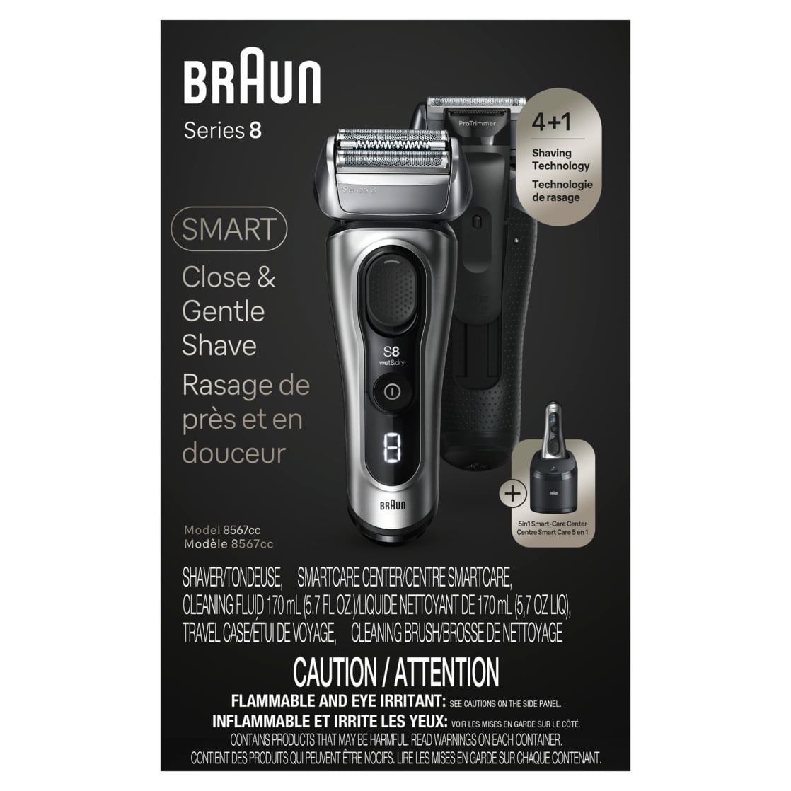 Braun シリーズ8 8567cc-V 新品 Series 8 Electric Shaver 8567cc with 5-in-1 SmartCare Center