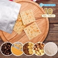 thumbnail image 4 of Wisesorb 1 Quart Mylar Bags for Food Storage, 180pcs 7"x10" Resealable Bags for Food, 10 Mil Ziplock Resealable Stand Up Mylar Bags, 4 of 8