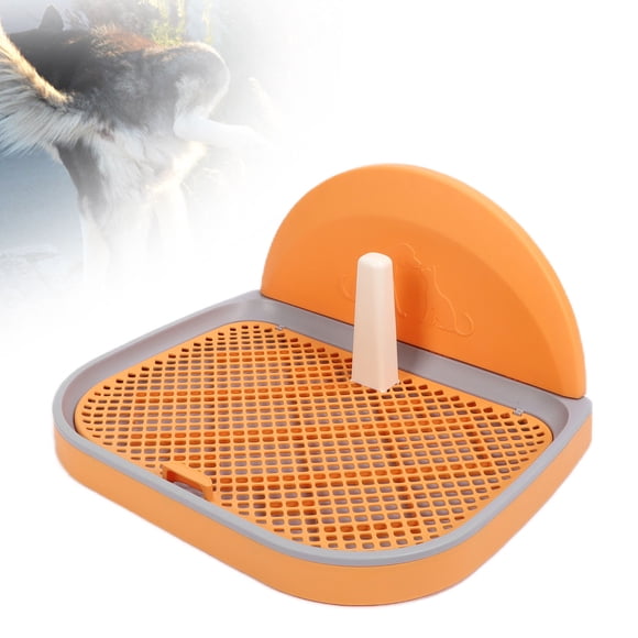 Plateau de Pot pour Chien, Support de Tapis pour Chien en Maille, Support de Tapis d'Urine Intérieur avec Couvercle Mural, Plateau de Pot Réutilisable, Toilette Portable pour Chien, Toilette d'Entraînement pour Petit Moyen Animal 19.3x14.8x9.6in