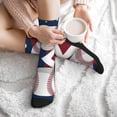 thumbnail image 6 of America Baseball Colorful Athletic Crew Novelty Socks For Men Women, 6 of 6