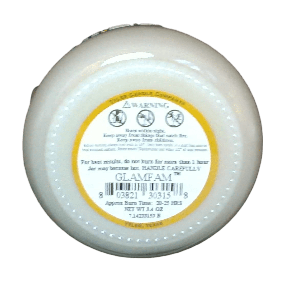(3 pack) Tyler Candle Company - Glamfan - 3.4oz jar candle - with Tyler matches