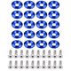 thumbnail image 1 of Kit de 20 rondelles de pare-chocs/ailes en aluminium pour compartiment moteur, bleu, 1 of 3