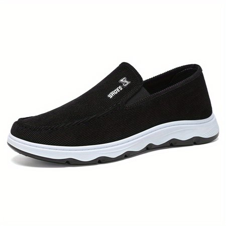 

Men s slip-on canvas sneakers-comfortable breathable casual shoes with non-slip rubber sole for all seasons