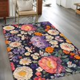 thumbnail image 2 of Vintage Flowers Area&nbsp;Rug 2.7x5ft Colorful Floral Plant Watercolor Non-Slip&nbsp;Washable Square&nbsp;Rugs Soft Felt Indoor Floor Mat for Bedroom Kitchen Living Room Bathroom, 2 of 9