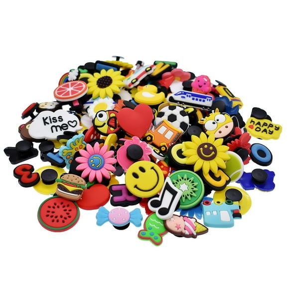 Shoe Charms 50 Pcs Accessories For Girls Boys, Shoe Charms Accessories Crocs Decoration Bracelet Party Decorations Birthday Gifts, Easter Gifts