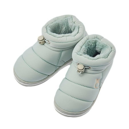 AnuirheiH Baby Boys Girls Shoes Infant Toddler Winter Warm Footwear Boots Non Slip Prewalker Children s Home Shoes 4$ off 2nd item